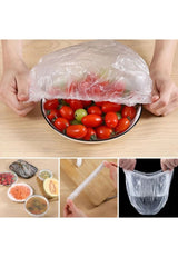 100 Adet Pratik Tazeliği Koruyan Tencere ve Tabak Bonesi Çok Amaçlı Kapak Gıda Bonesi