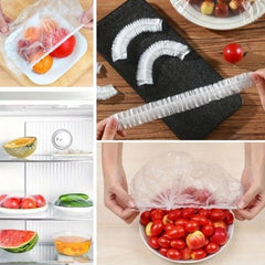 100 Adet Pratik Tazeliği Koruyan Tencere ve Tabak Bonesi Çok Amaçlı Kapak Gıda Bonesi