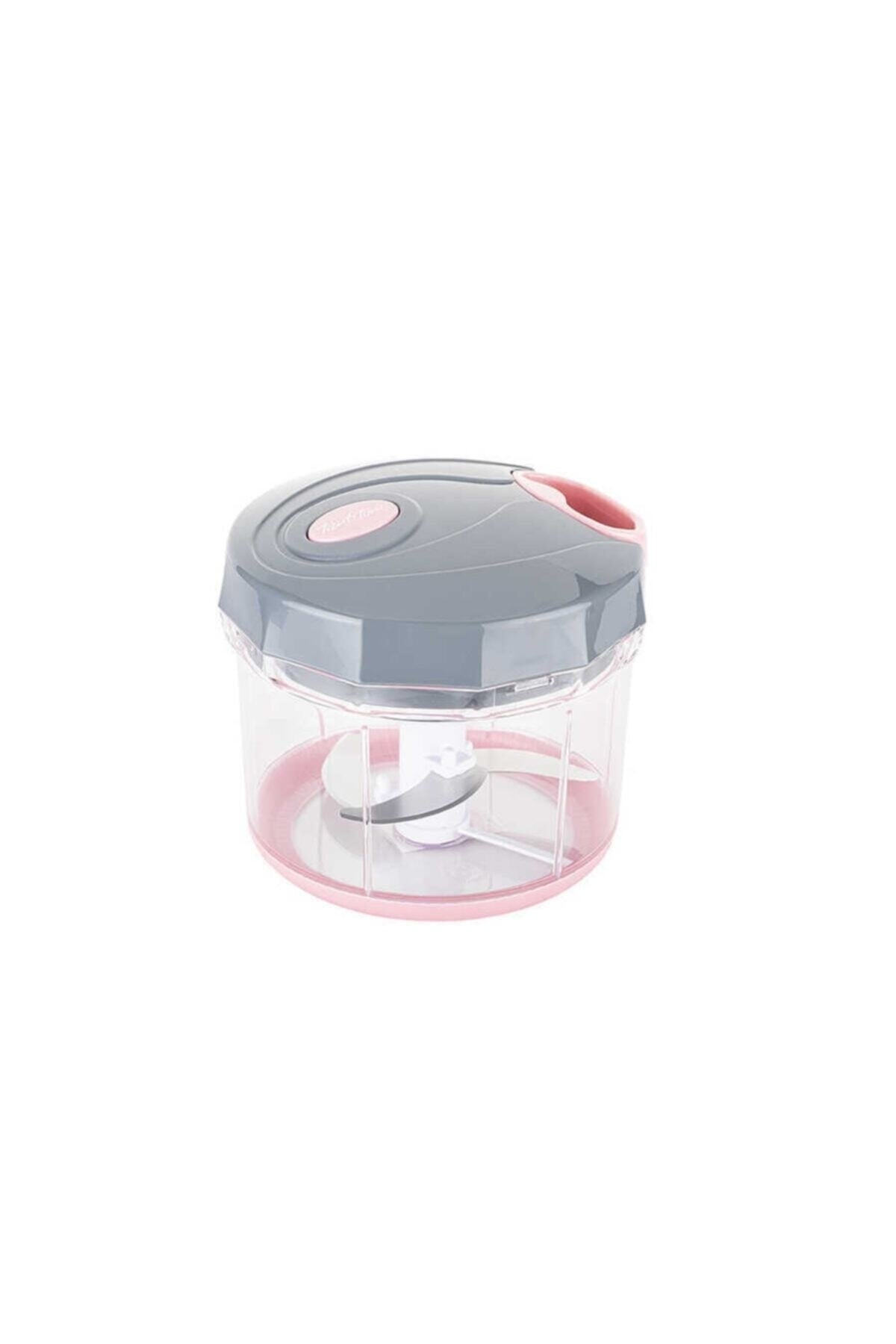 Açık Pembe Gri Büyük Pratik Doğrayıcı Ve Çırpıcı 1000ml